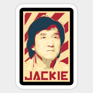 Jackie Chan Retro Propaganda Sticker